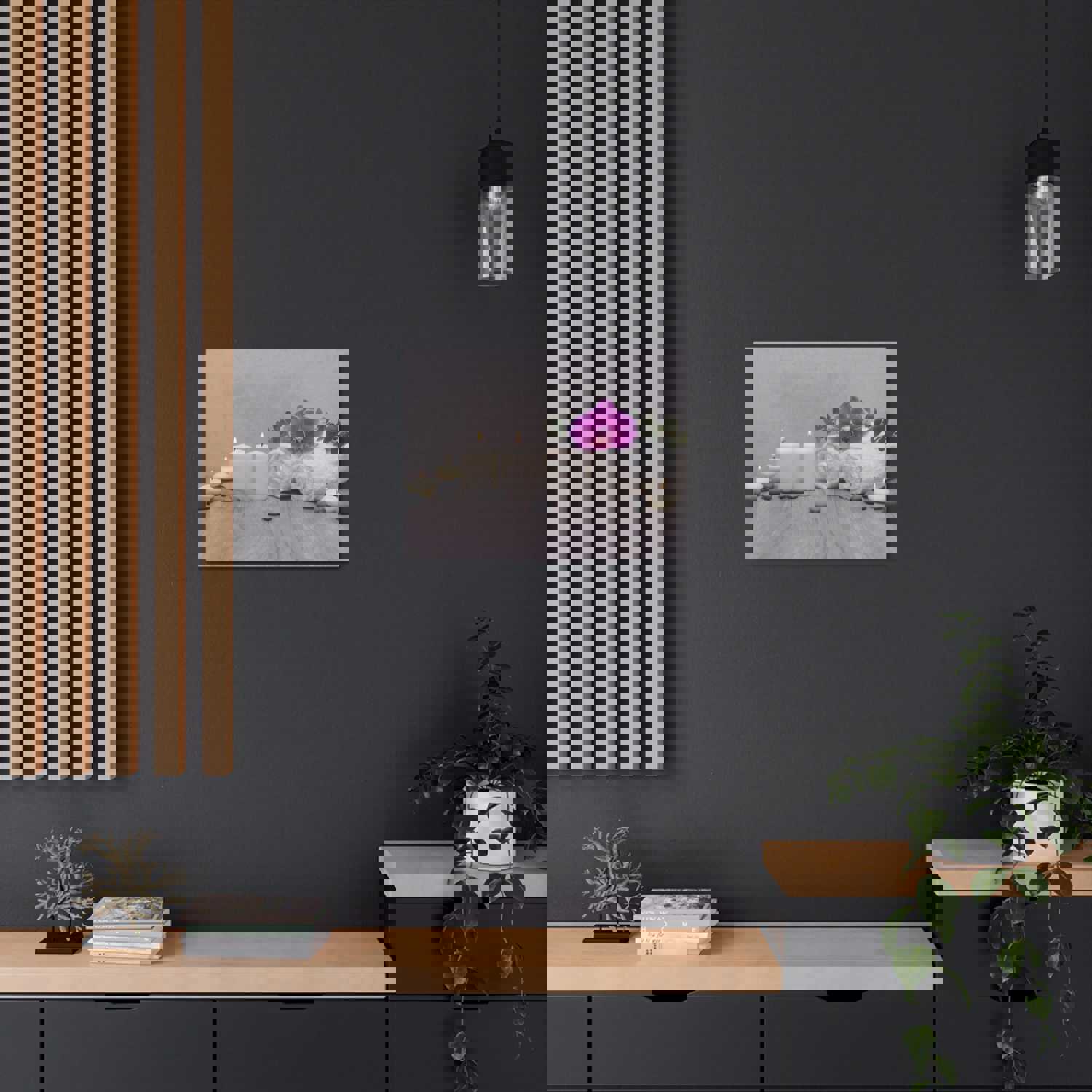 Green Leaves Forest Floral Nature Photography Canvas Wall Art Towel for Home Decor