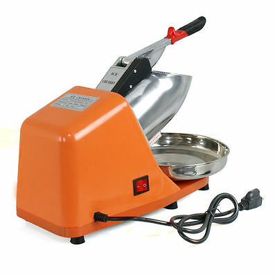 300W Electric Ice Crusher Machine - High Efficiency Shaved Ice Maker for Home and Commercial Use