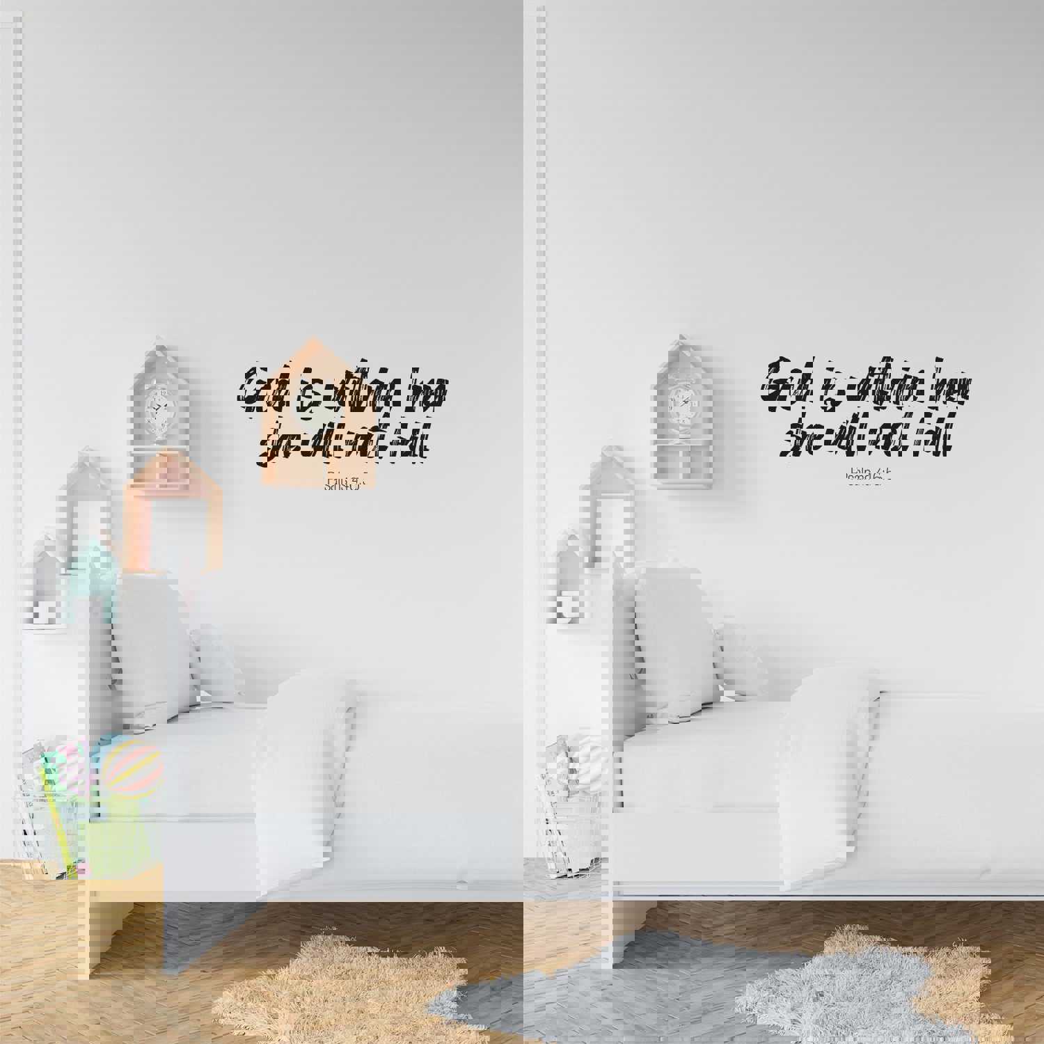 Girls Quotes Vinyl Wall Art Sticker Decal - Psalm 46:5 God Is Within Her