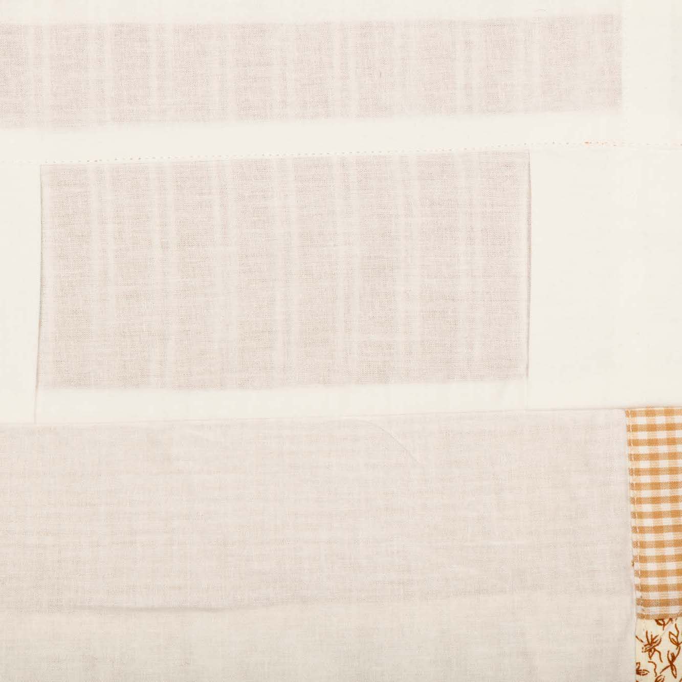 Farmhouse Valance Striped Floral Camilia Ruffled Window Curtain