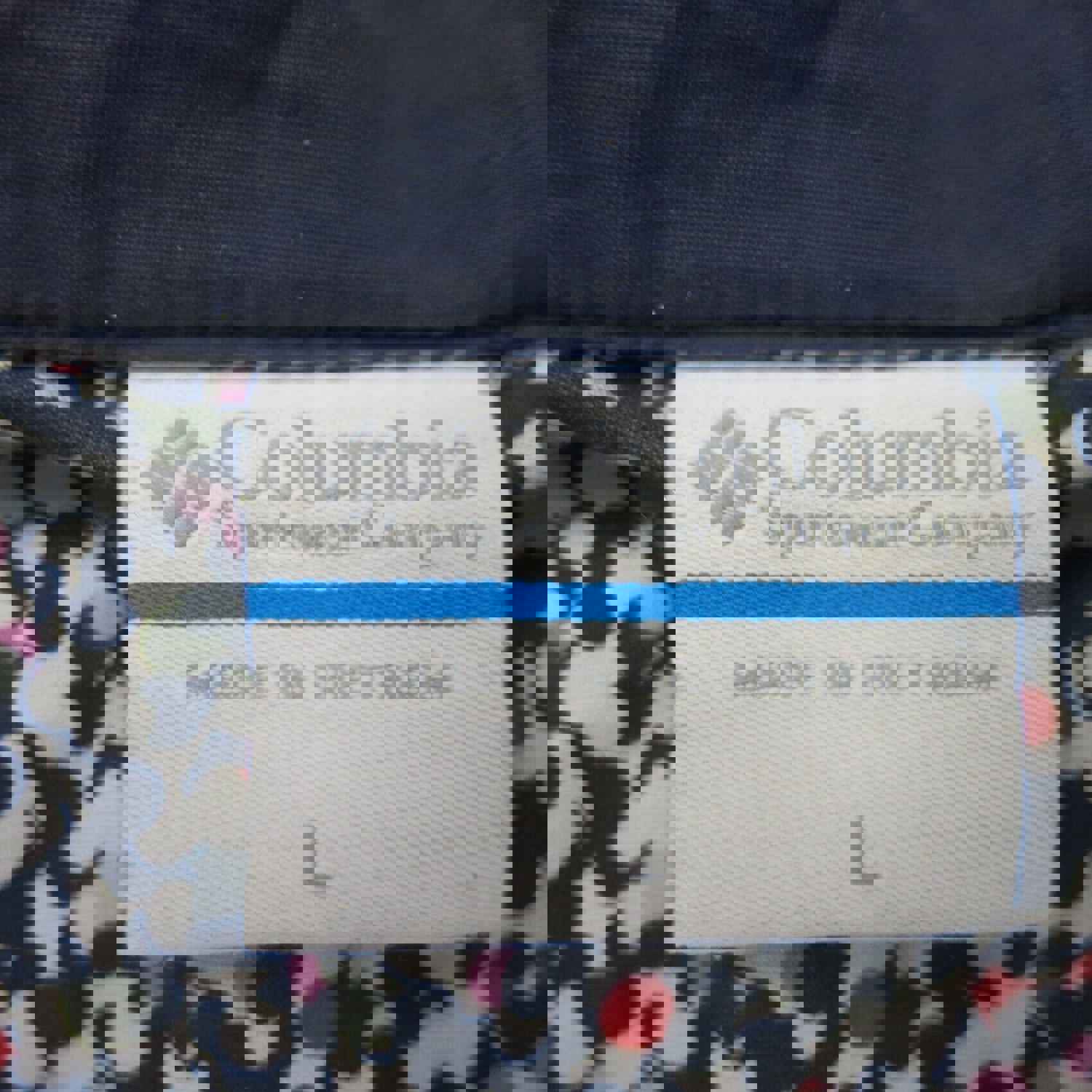 Columbia Women's Lightweight Blue Parka Zip Hooded Coat - Large