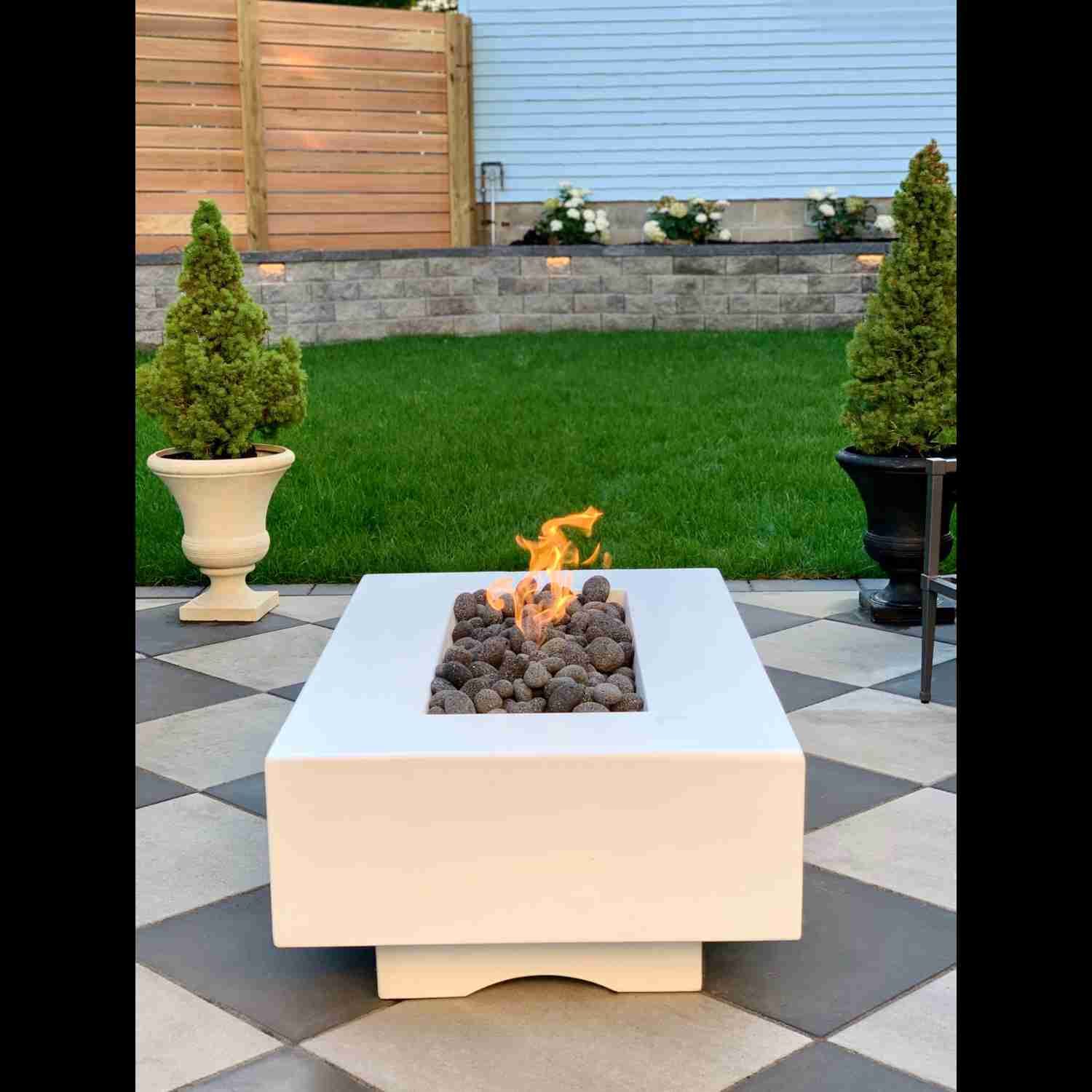 The Outdoor Plus 60 Del Mar Concrete Liquid Propane Fire Pit