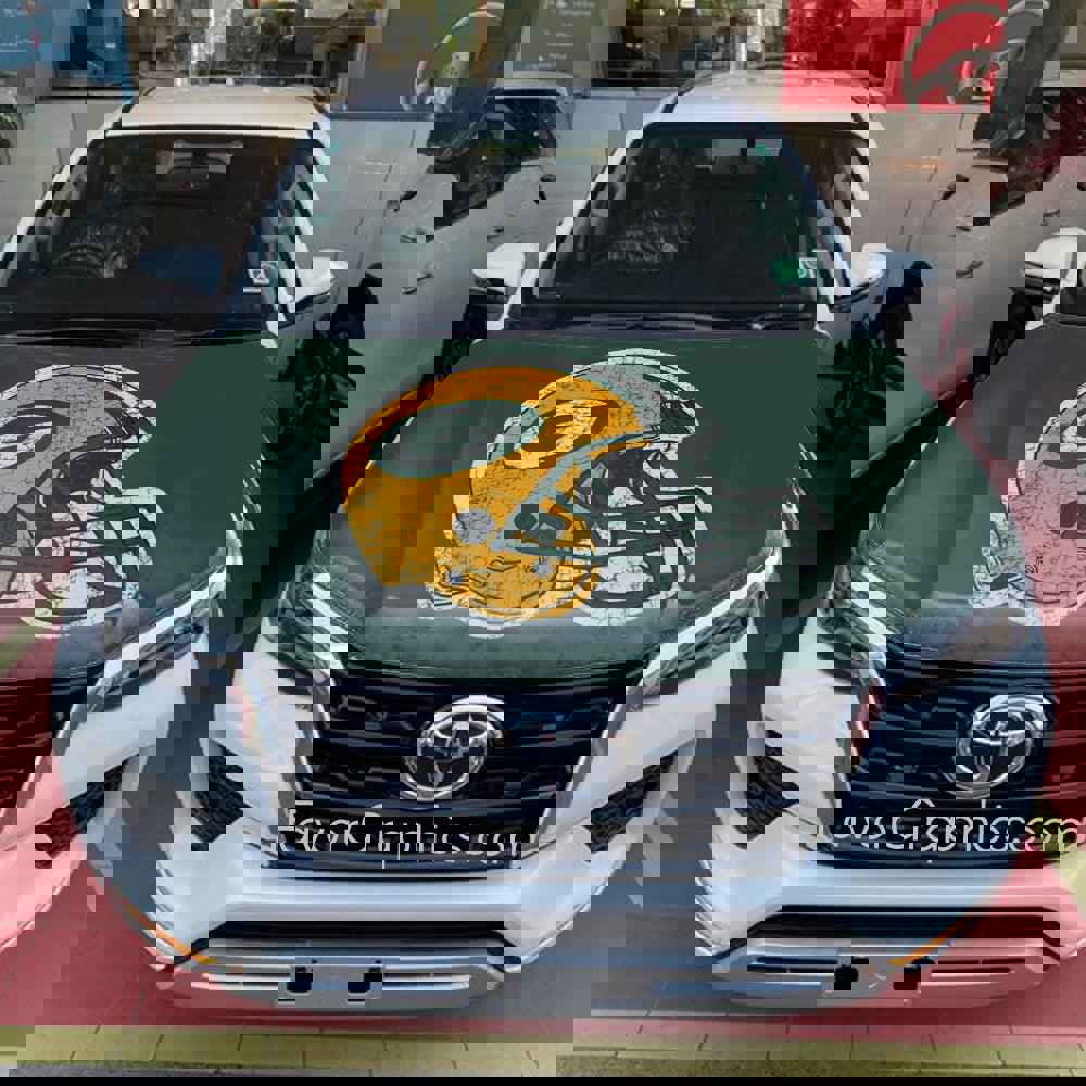 Green Bay Packers Itasha Car Vinyl Hood Wrap Decal Sticker