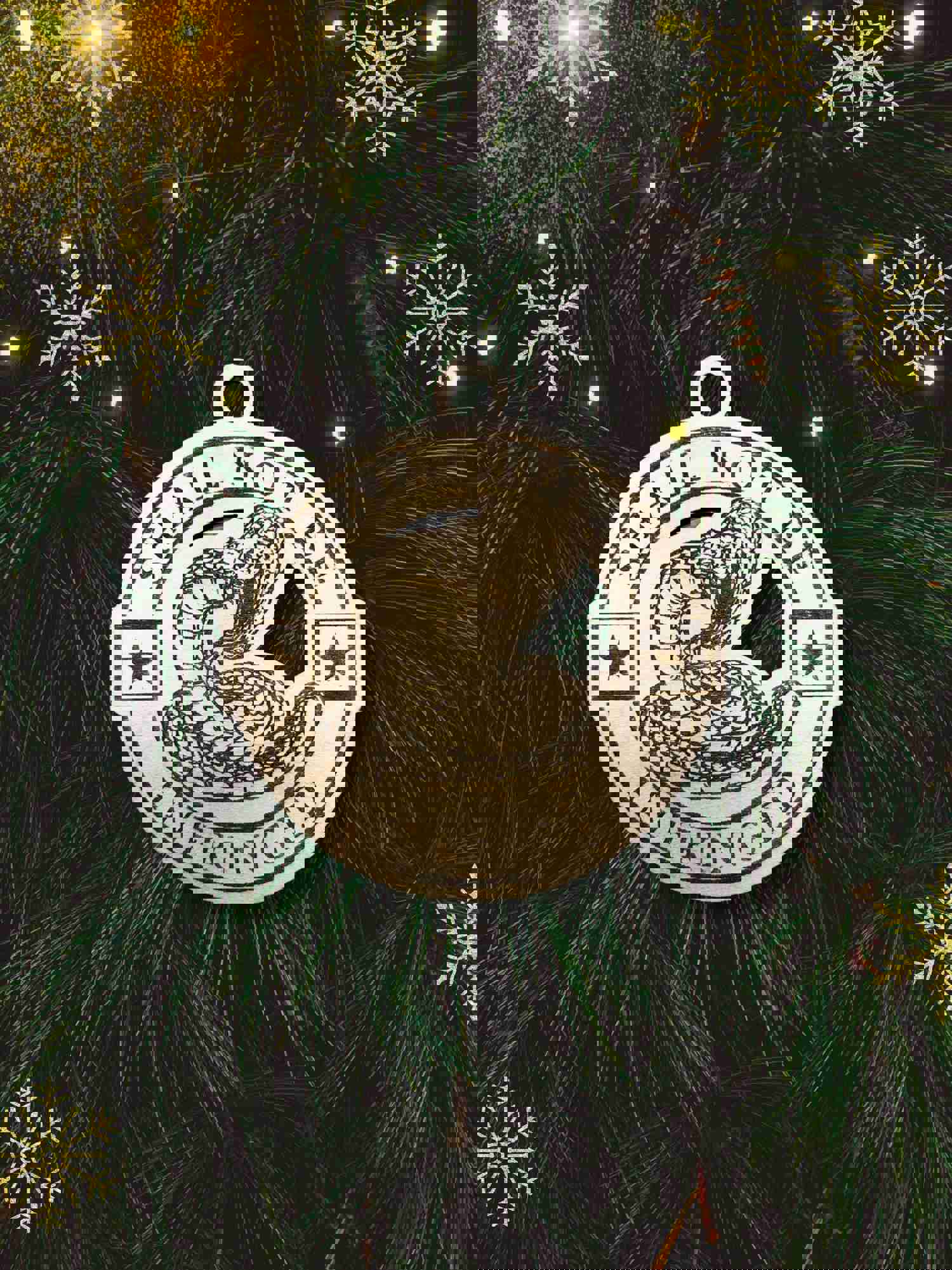 Second Amendment Christmas Ornament - Unique Personalized Handmade Gift