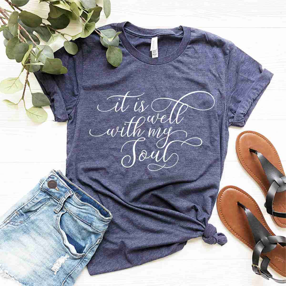 Hymn Shirt - Jesus Faith Based Tee with Bible Verse