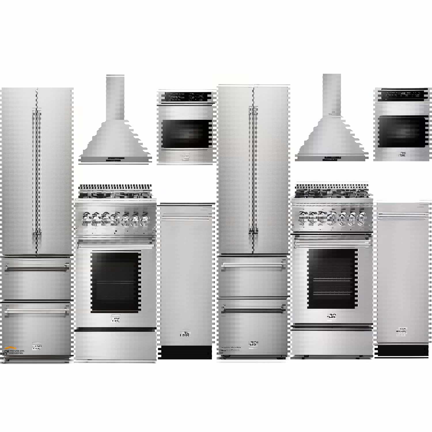 Thor Kitchen 5-Piece Pro Appliance Package - Stainless Steel Combo