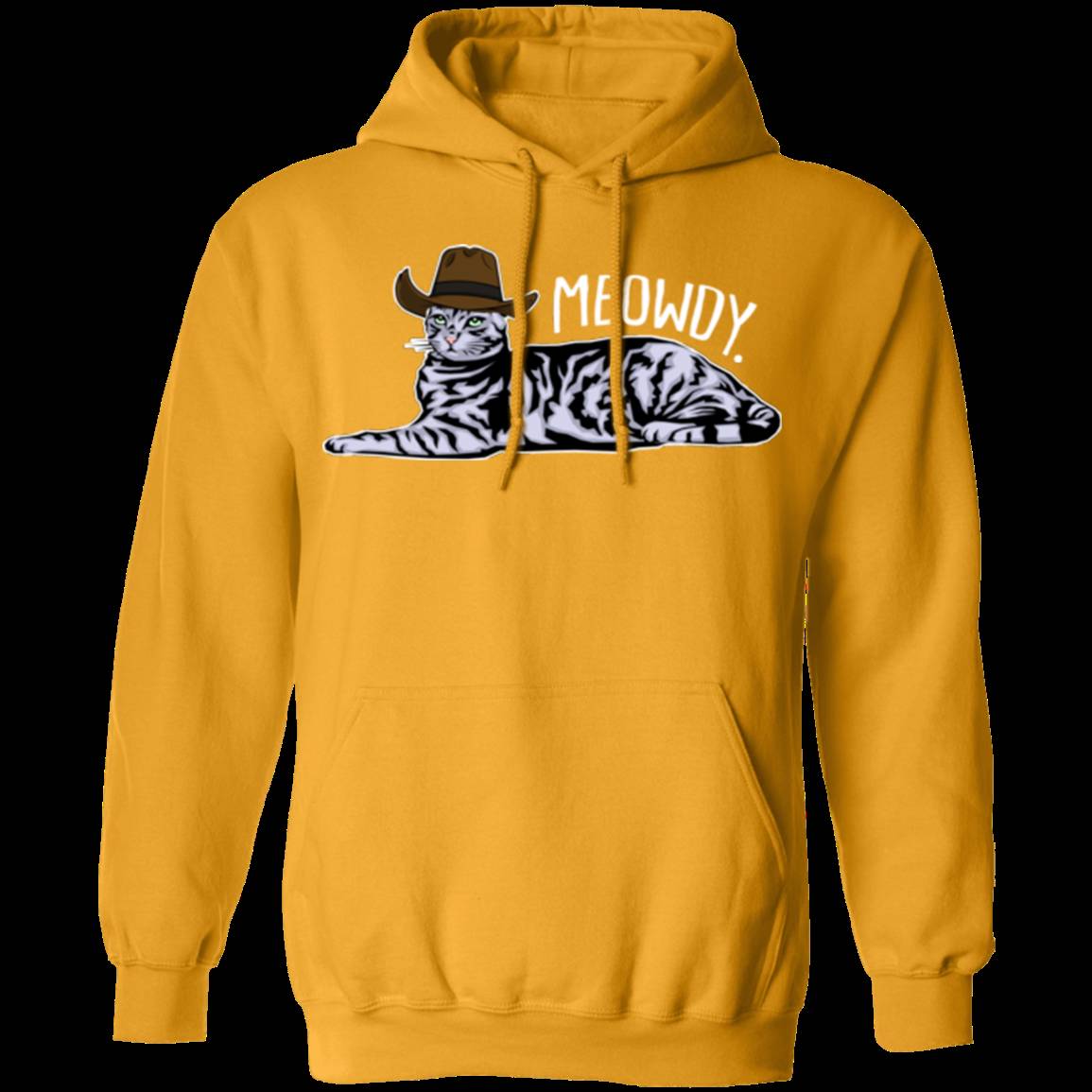MEOWDY TEXAS CAT LADIES Pullover Hoodie - 8 oz, Unisex, Digital Print