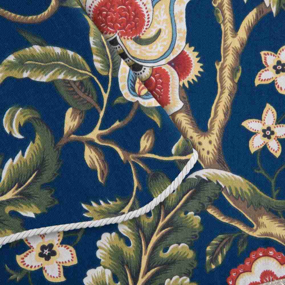 Ellis Curtain Regency Swag Shaped 3 Rod Pocket Valances for Windows - Navy Blue