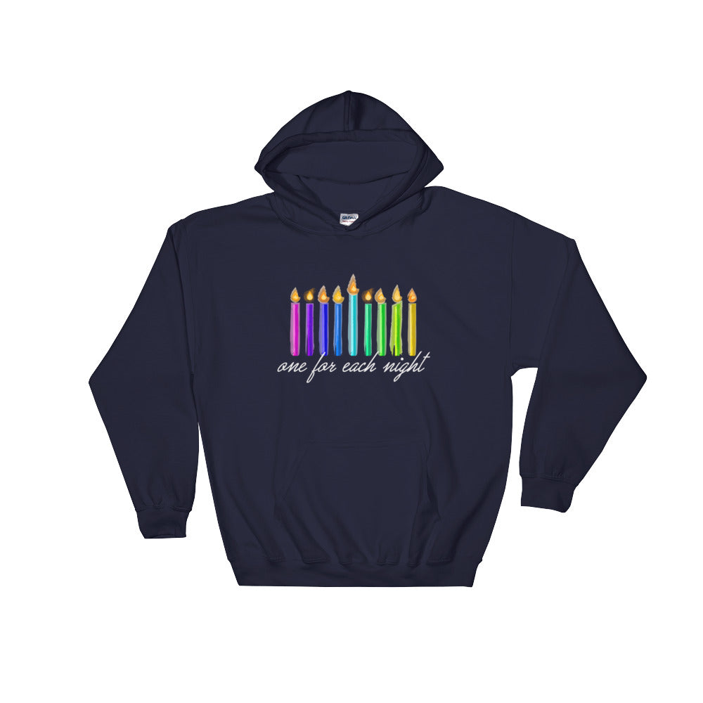 One For Each Night Chanukah Hooded Sweatshirt