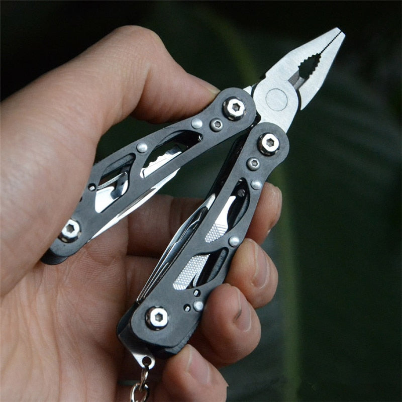 10-in-1 Multifunction Outdoor Camping Survival Tool with Tactical Pliers and Screwdriver