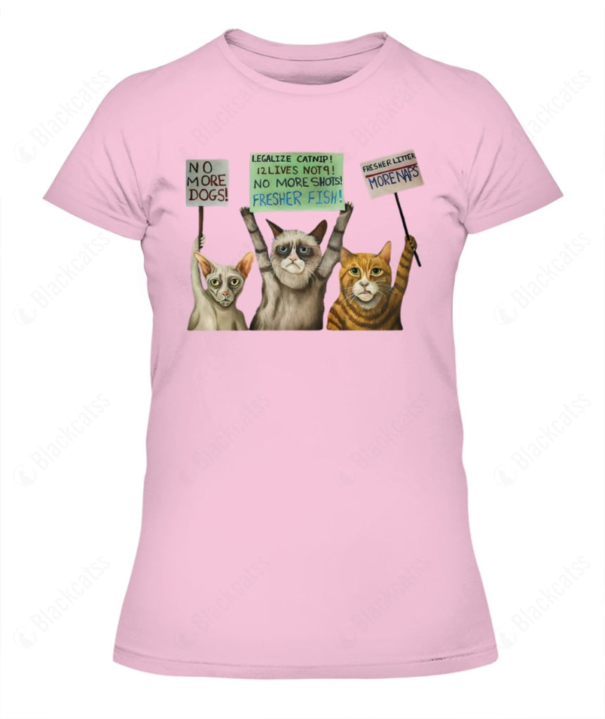 Cats On Strike Graphic Apparel - Unisex Classic Fit T-Shirt