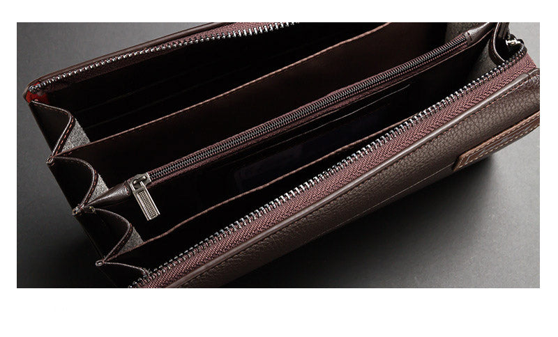 Lkblock Baellerry Men Clutch Bag - Large Capacity Multifunction Wallet for Men