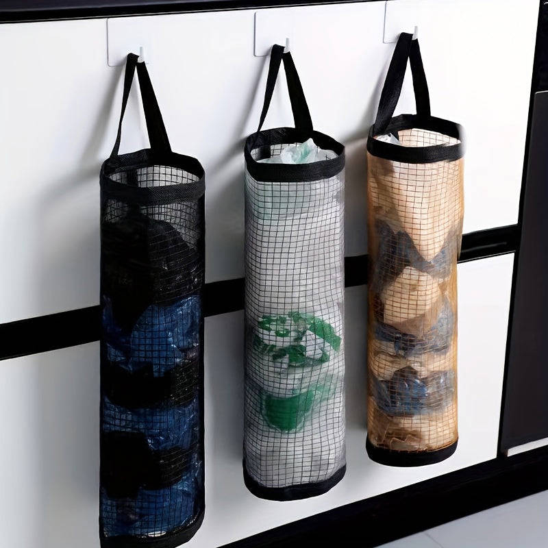 1pc Wall Hanging Trash Bag Organizer, Durable Washable Garbage Bag Holder for Plastic Bags