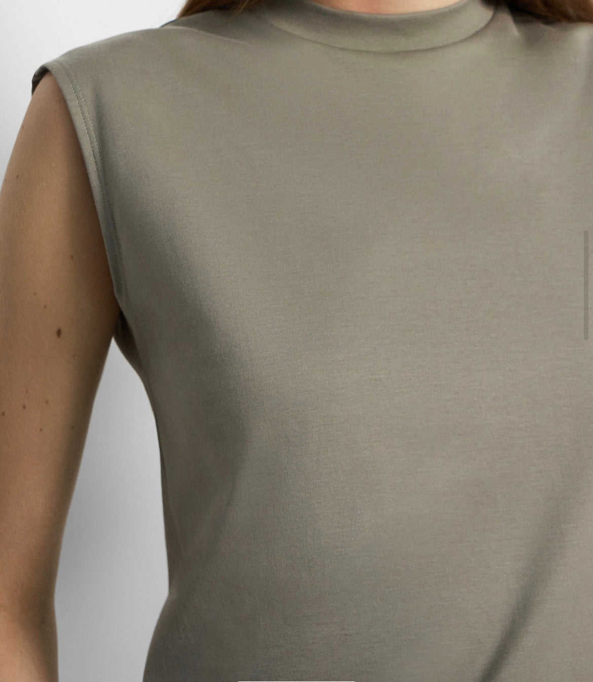 THEORY Perfect Cut-Off Tee in Cotton Jersey