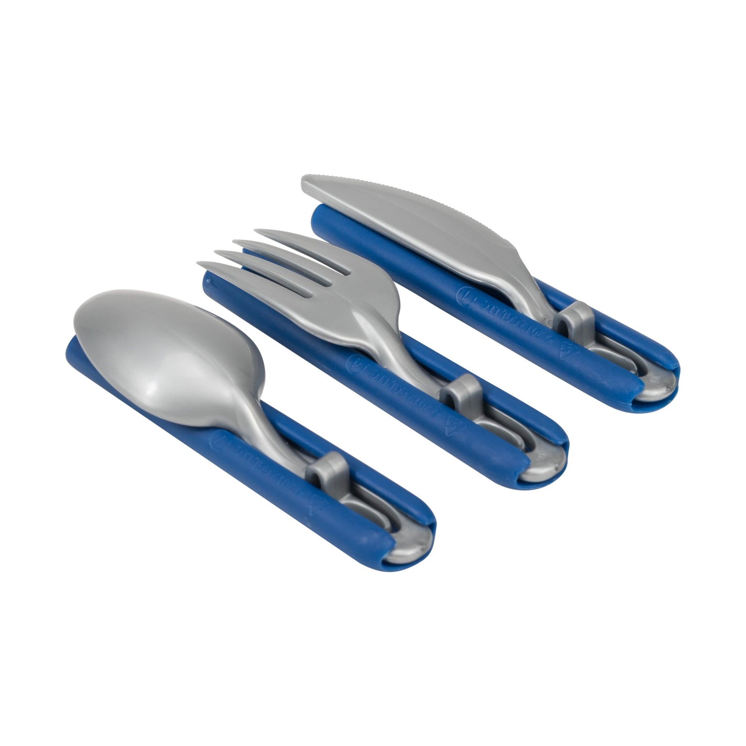 Cool Gear 3-Pack Travel Reusable Utensil Set with Slider Carry Case