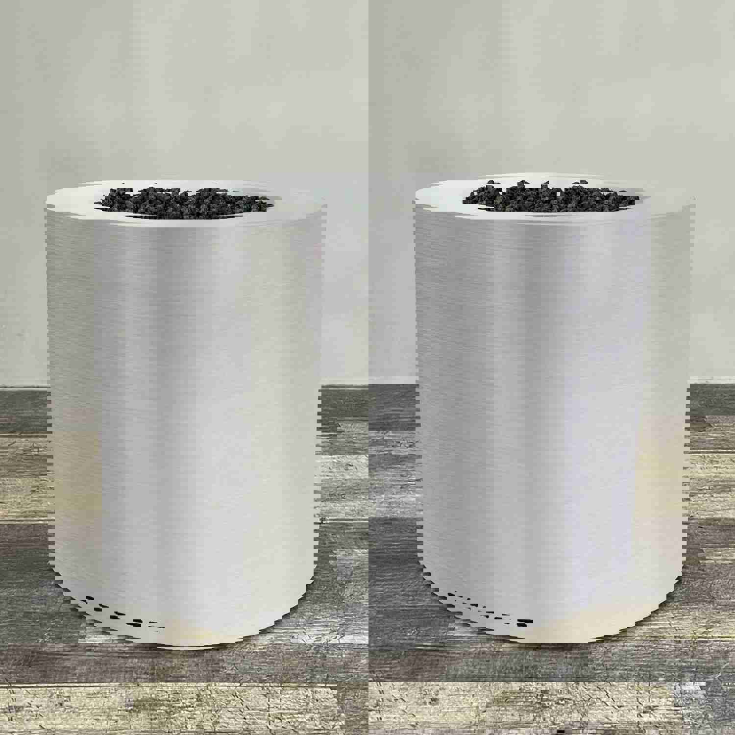 Starfire Designs Gravity 45 Round Stainless Steel Gas Fire Pit with Propane Tank Access Door