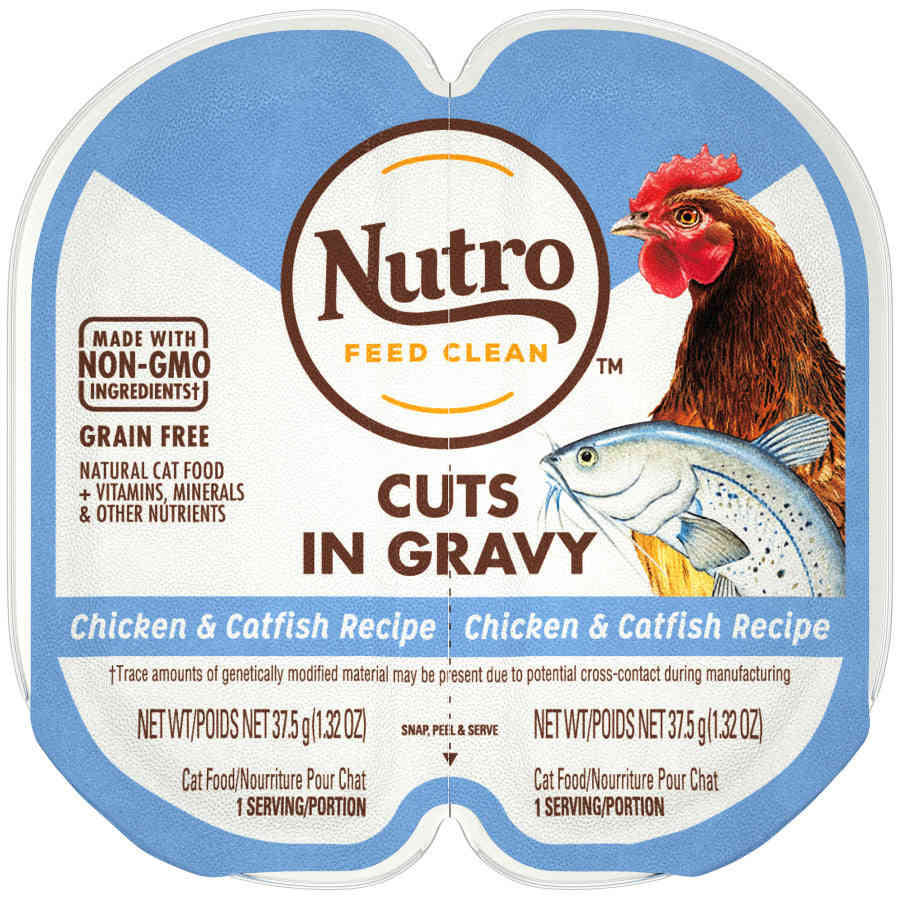 Nutro Perfect Portions Grain-Free Wet Cat Food - Chicken & Catfish (24 Pack)