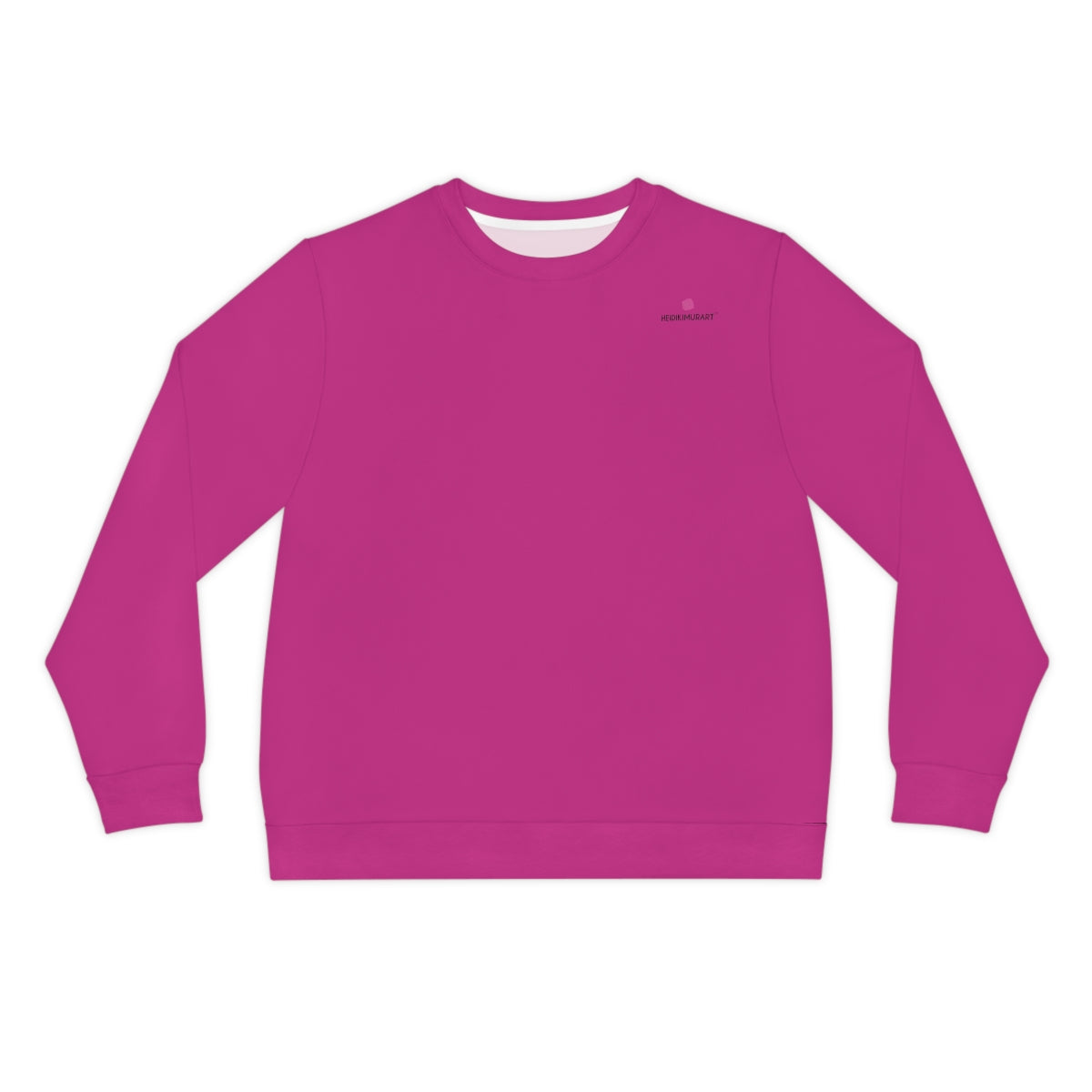 Hot Pink Lightweight Men's Sweatshirt - Breathable & Soft