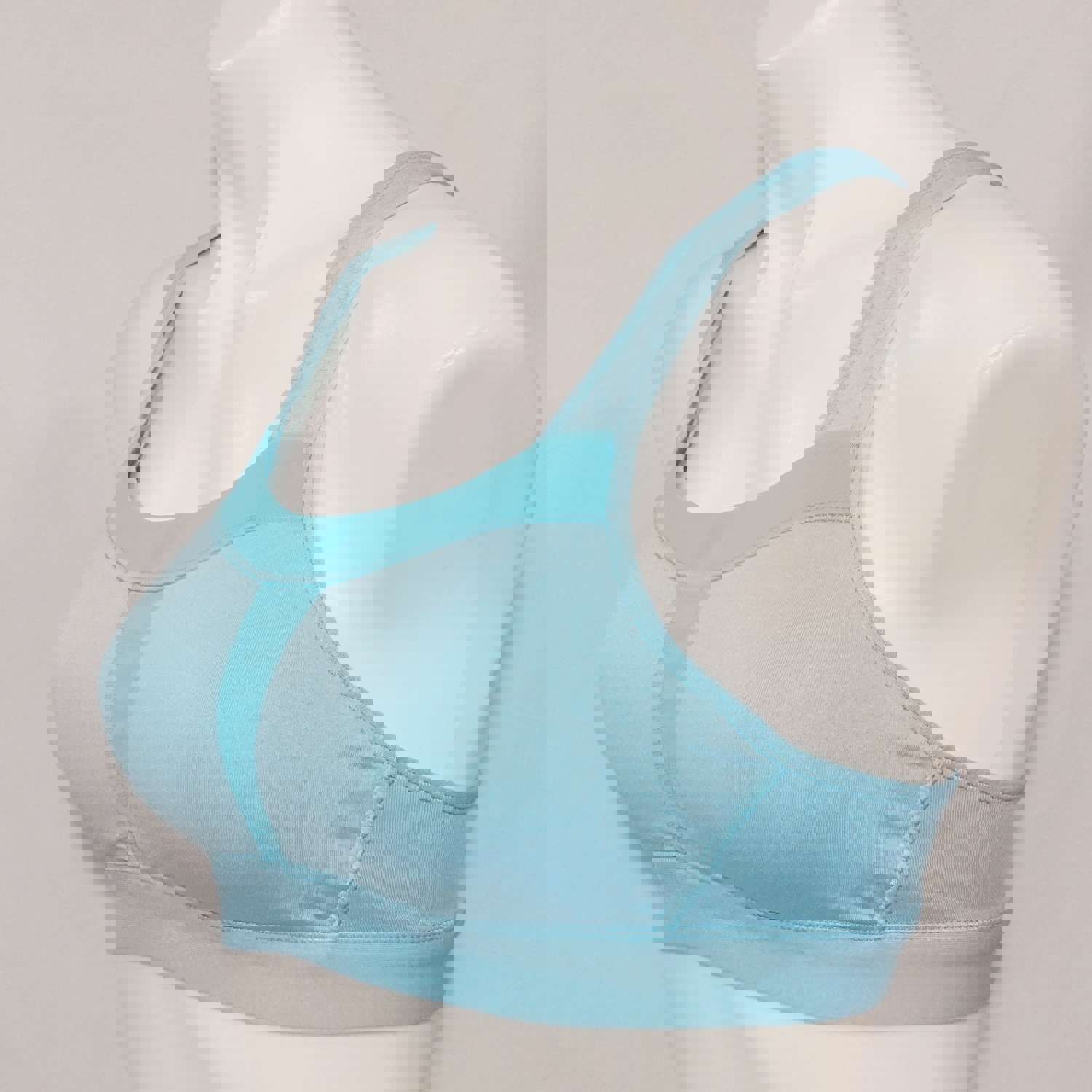 Champion C9 N9587 Duo Dry High Support Wire Free Racerback Sports Bra 36B Turquoise Waters