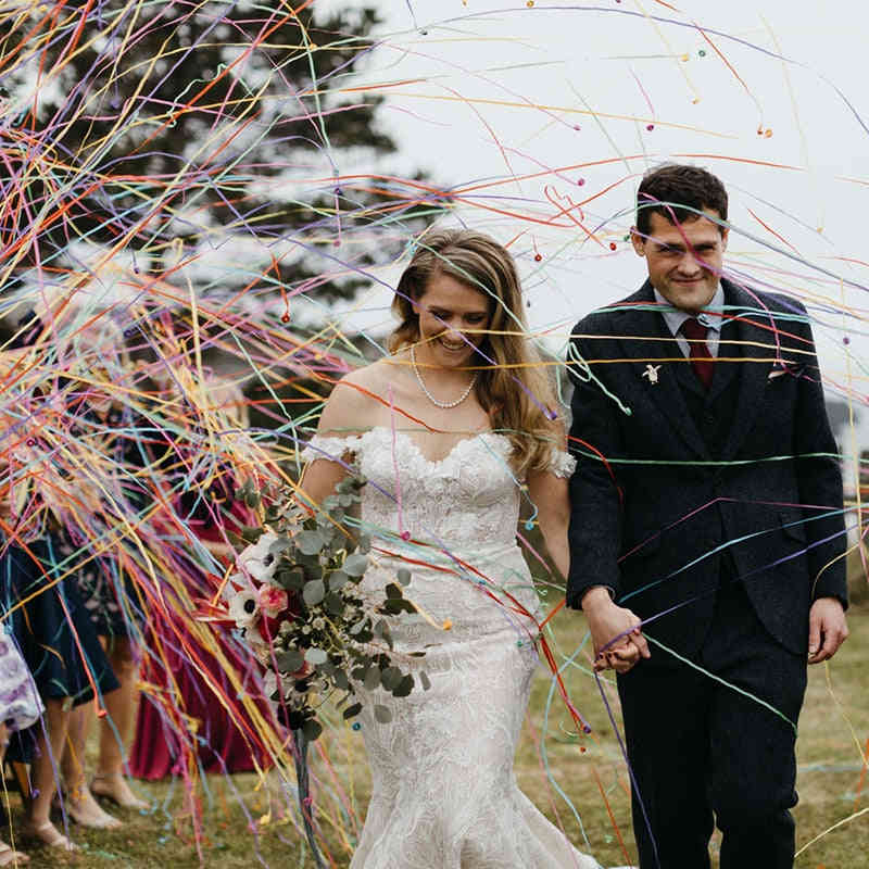 Party Popper Hand Throw Streamer Confetti Decoration Paper for Wedding Celebration