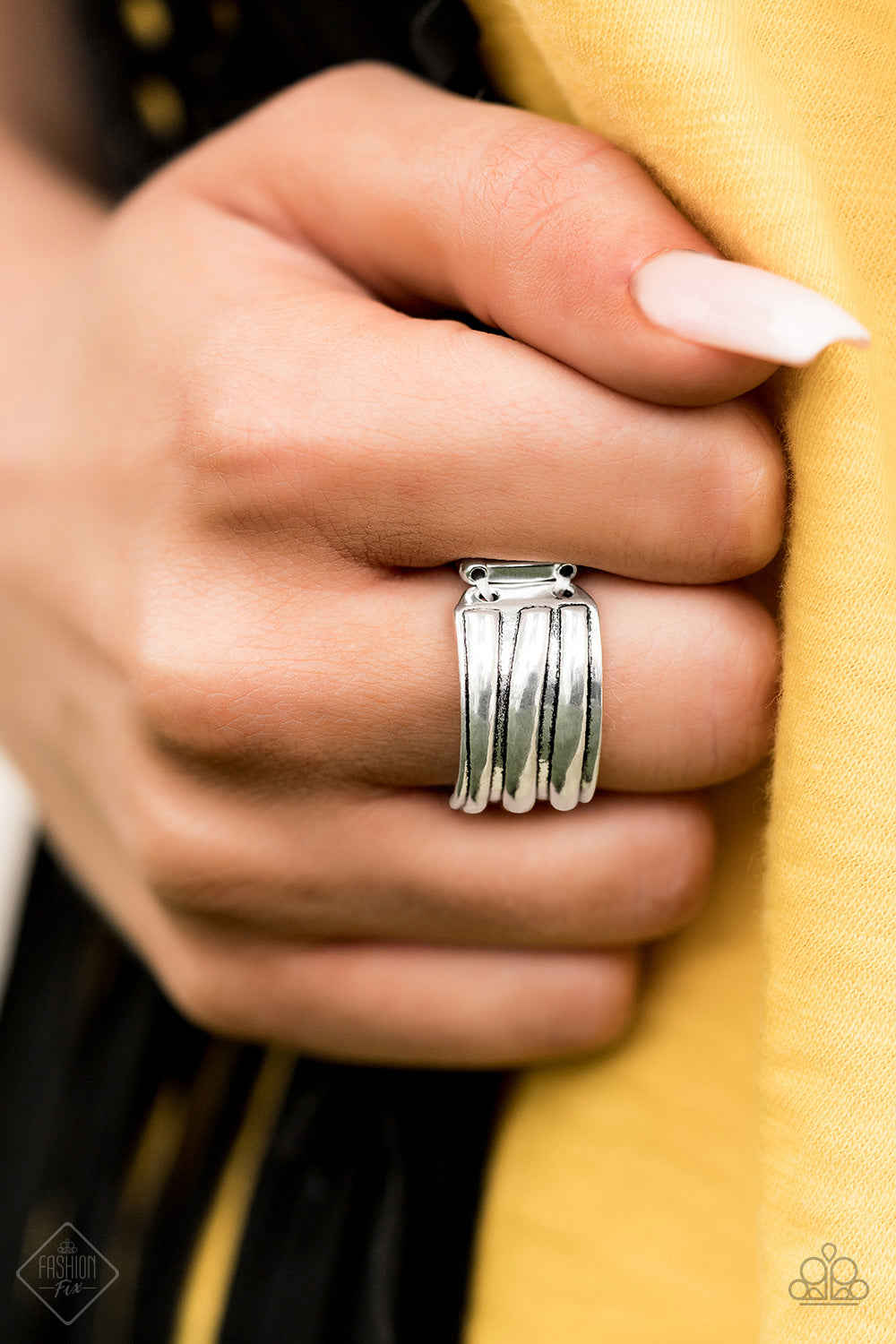 Paparazzi Rough Around The Edges - Silver Ring - Trend Blend / Fashion Fix Exclusive July 2019
