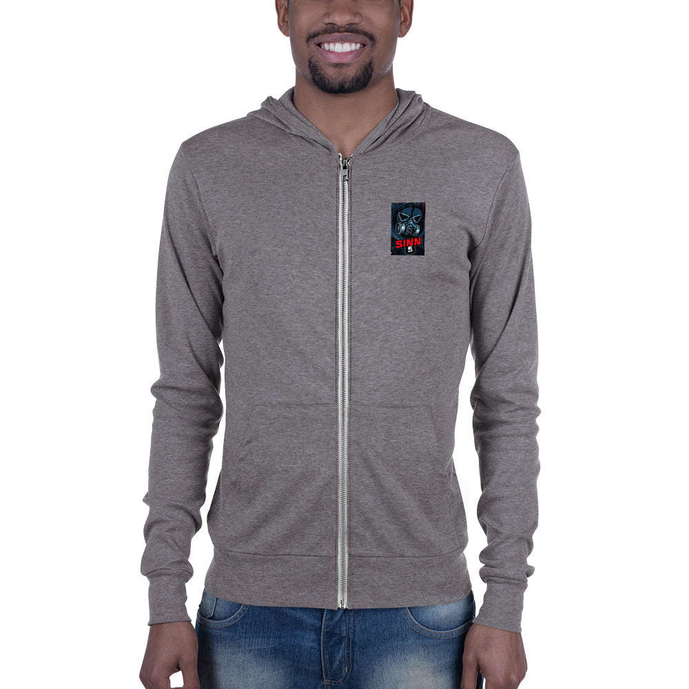 S-S5 ZIP UP HOODIE - Lightweight Unisex Hoodie with Kangaroo Pocket