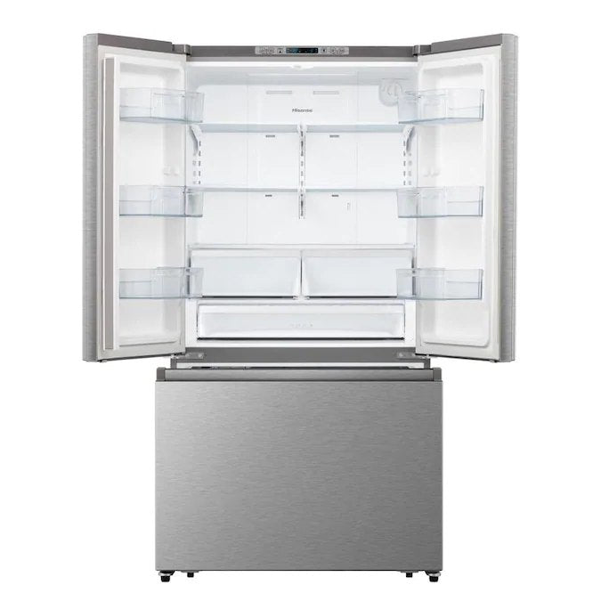 Hisense 26.6-cu ft French Door Refrigerator with Ice Maker - Fingerprint Resistant Stainless Steel