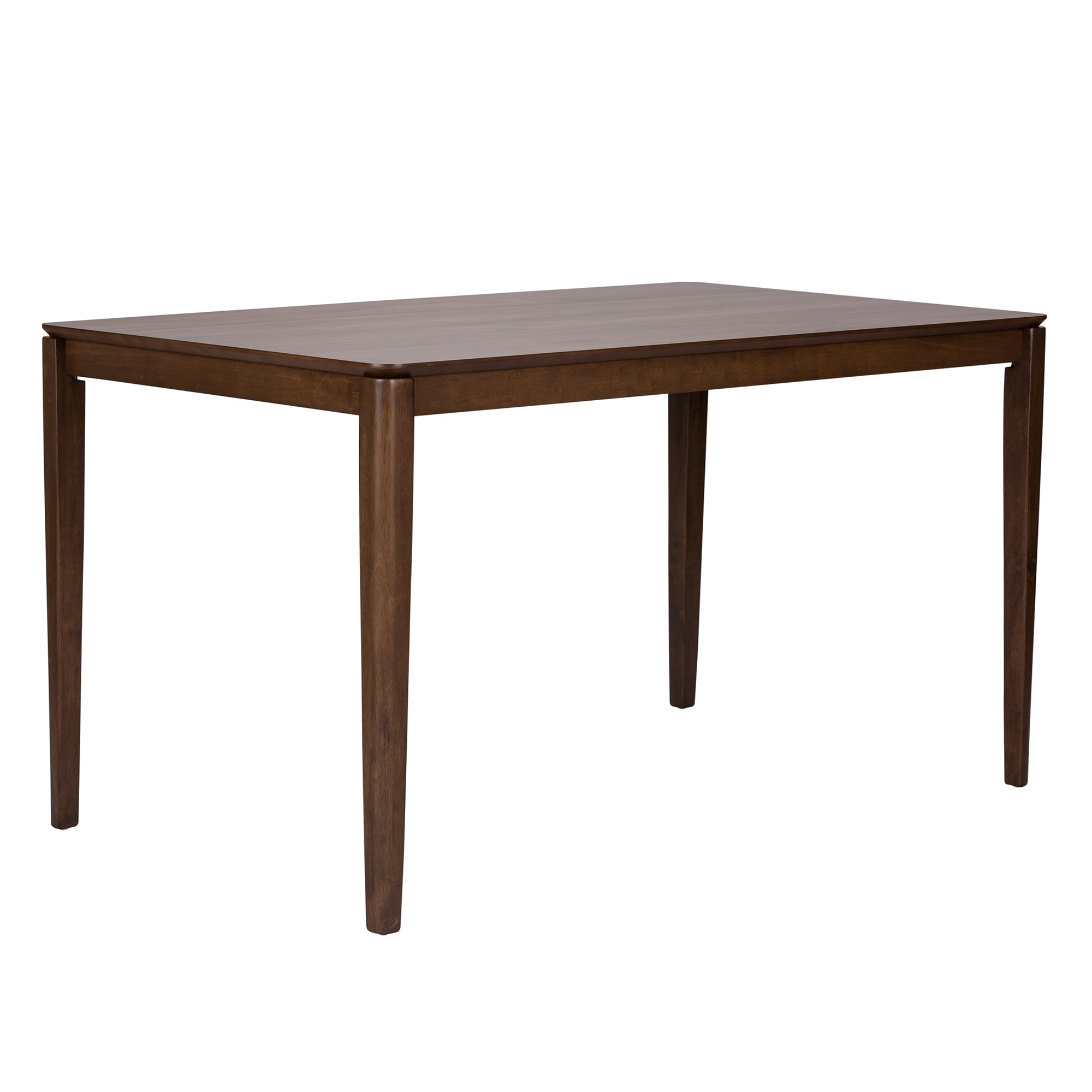 Space Savers Rectangular Leg Table in Satin Walnut Finish