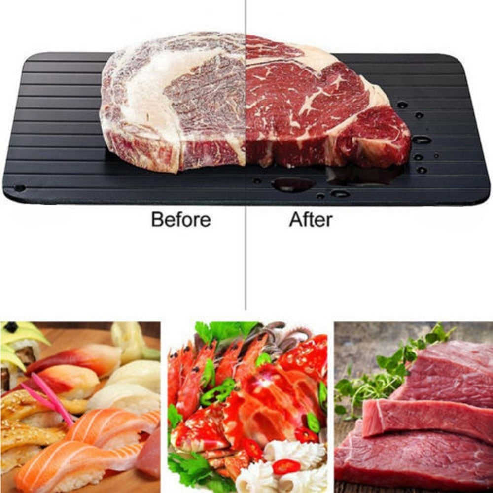 Meijuner Fast Defrosting Tray - Quick Thawing for Frozen Food, Meat, and Fruit