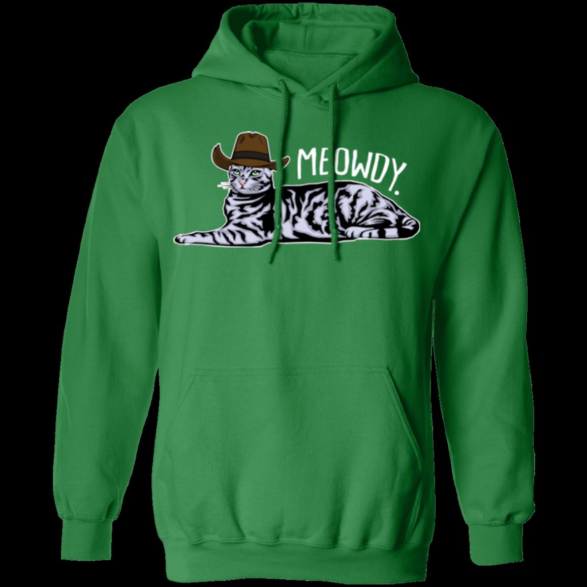 MEOWDY TEXAS CAT LADIES Pullover Hoodie - 8 oz, Unisex, Digital Print