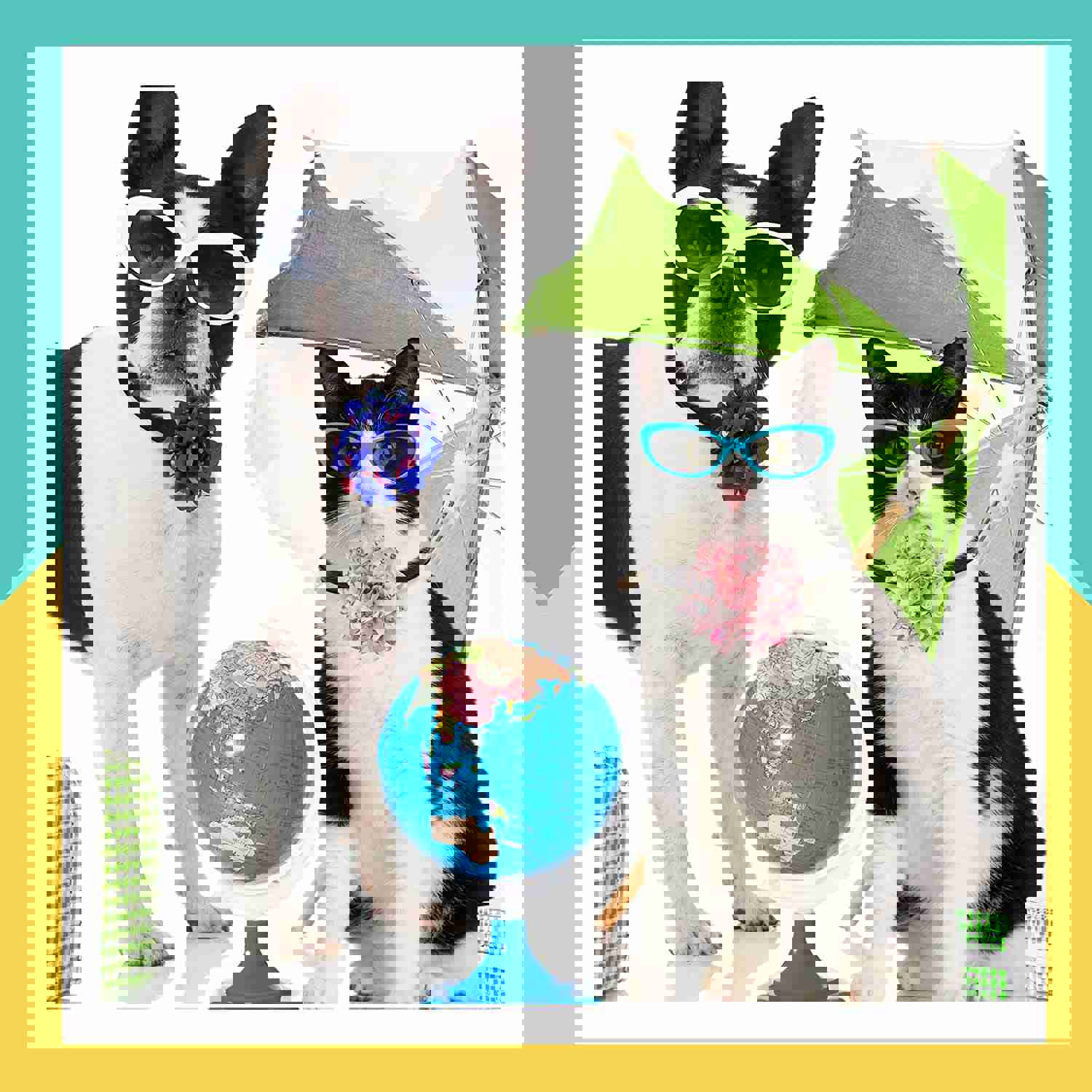 30 Pcs Dog Collar Flowers - Multi-Color Sunflower Bow Ties for Small Medium Large Dogs & Cats