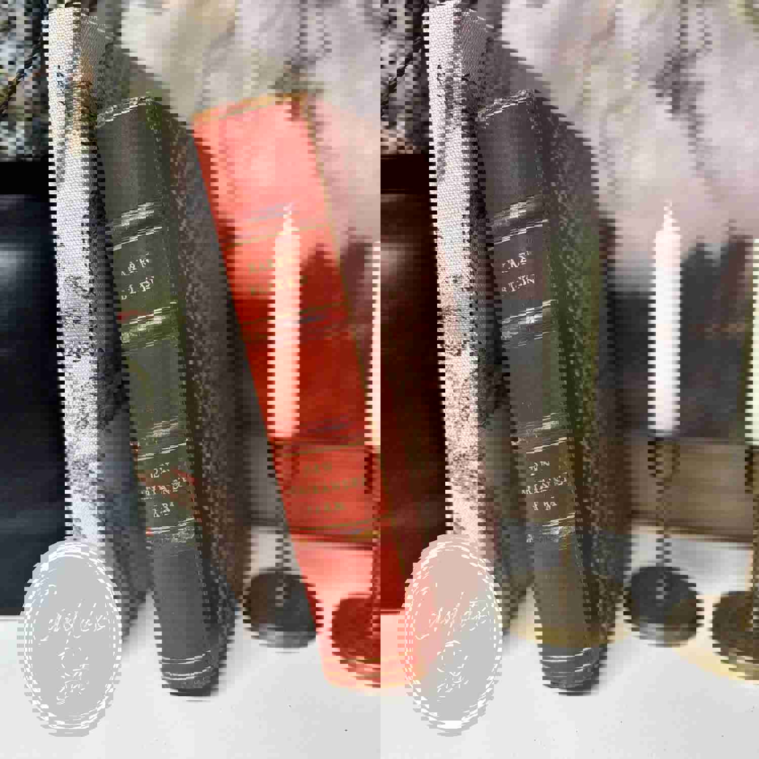 Red Decorative Book Set for Home Decor