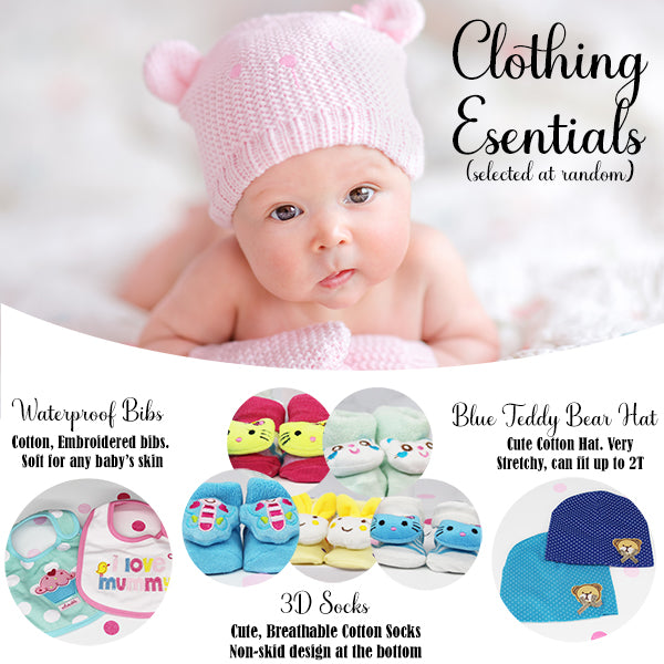 Blue Baby Girl Bundle Gift Set with Essentials, Toys & Accessories for 1st Year (12 Items)