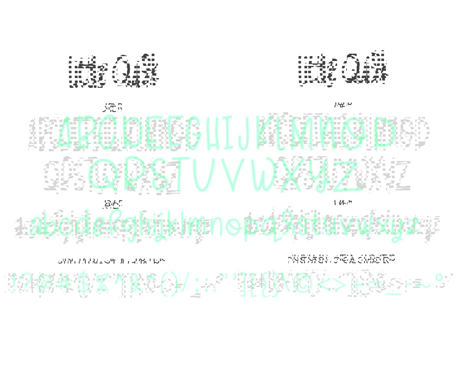 Little Quirk Font - Quirky Handwritten Font for Fun Crafts & Commercial Use