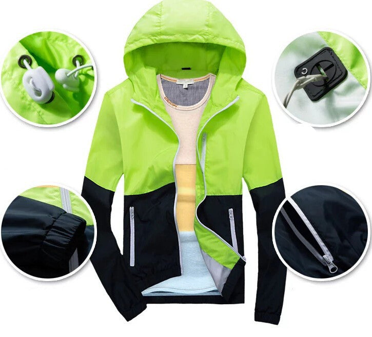 Men's Summer Thin Jackets - 2015 New Spring Summer Windbreaker Sports Jacket