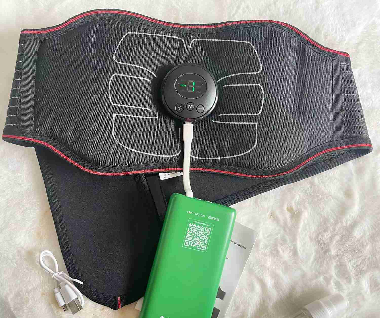 ABS Stimulator, Ab Machine, Abdominal Toning Belt Workout Portable Ab Stimulator for Home & Office Fitness
