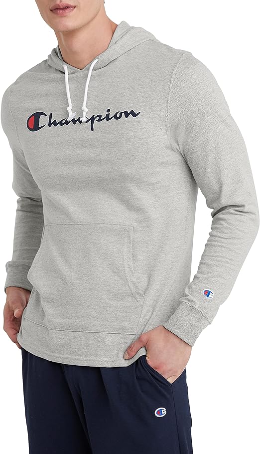 Champion Men's Midweight T-shirt Hoodie - Soft and Comfortable