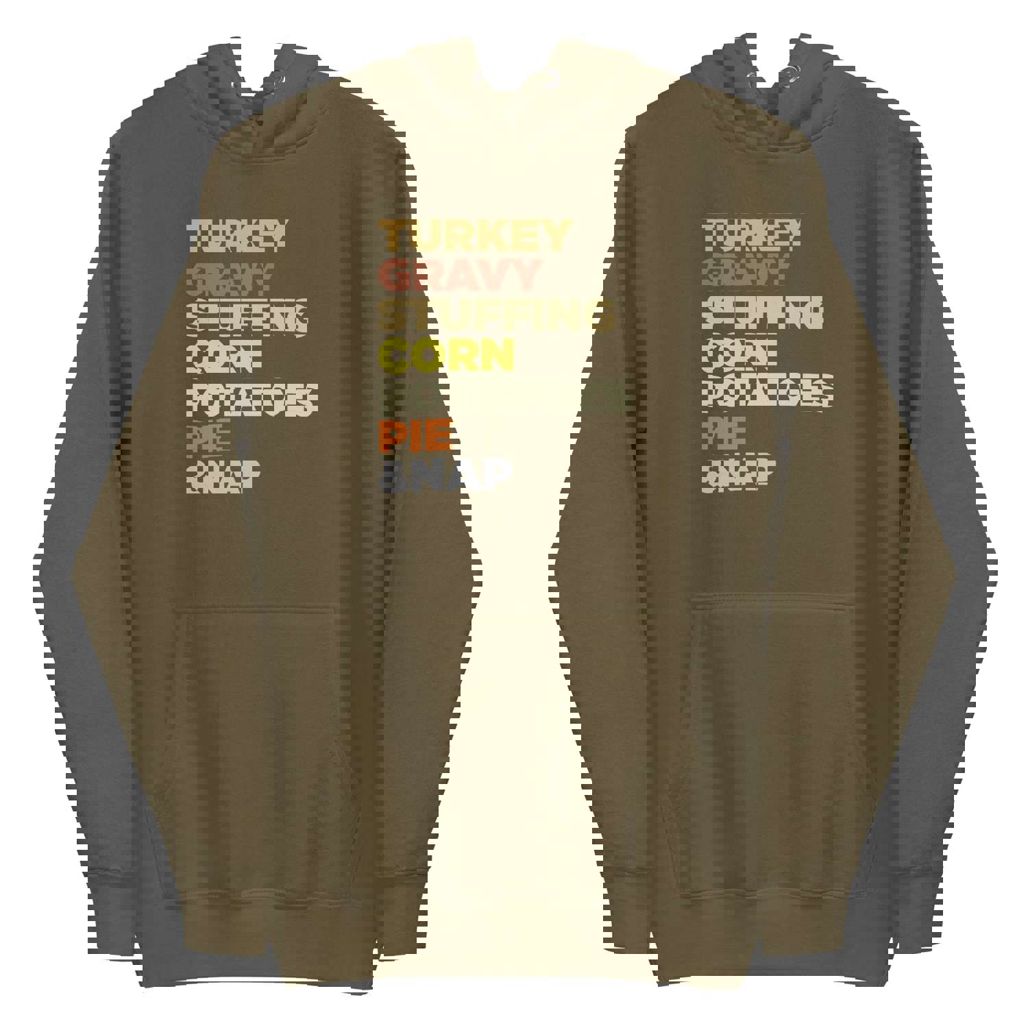 Mike Sorrentino Thanksgiving Food List Hoodie