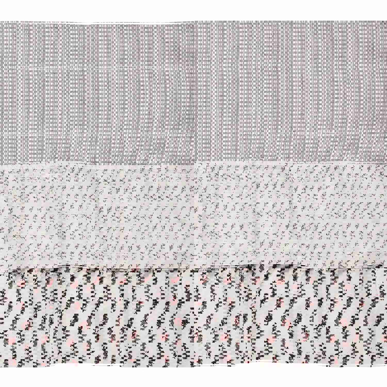 Florette Ruffled Lined Valance 72 - Romantic Cotton Window Valance