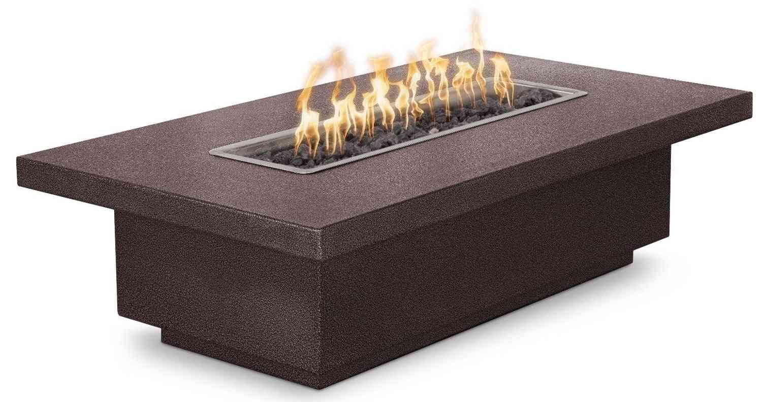 The Outdoor Plus 84 Rectangular Fremont Fire Table 15” Tall - Copper