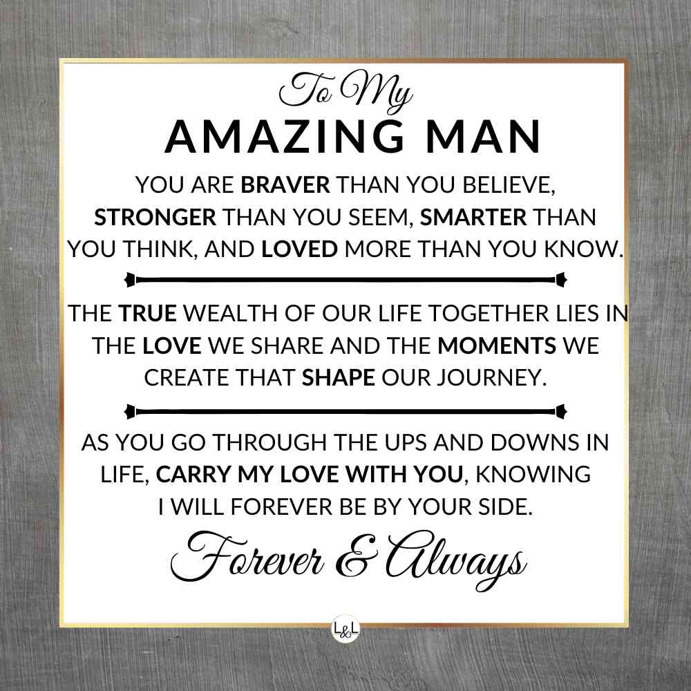 Keepsake Bracelet for Him - Engraved Leather Bracelet with Magnetic Clasp