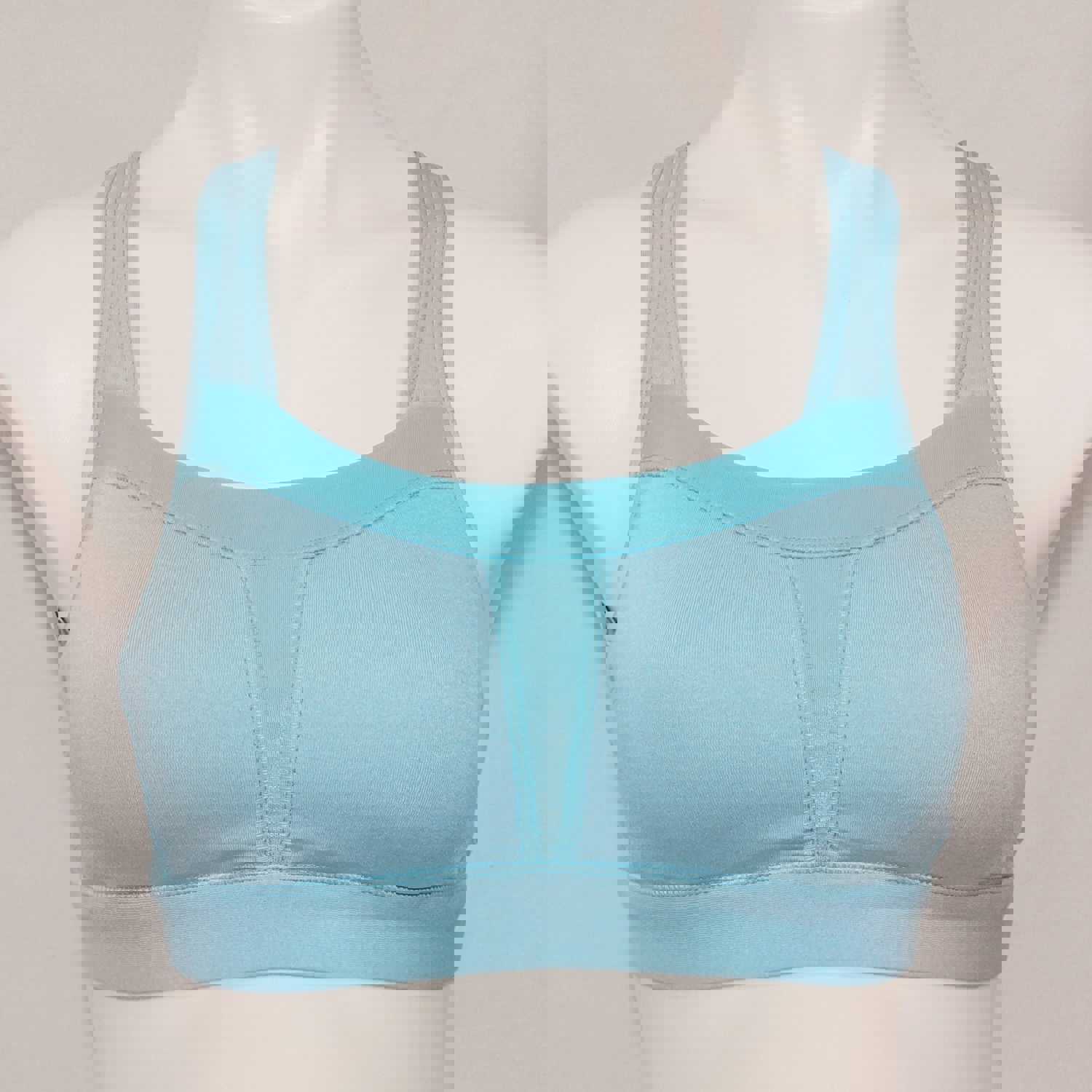 Champion C9 N9587 Duo Dry High Support Wire Free Racerback Sports Bra 36B Turquoise Waters