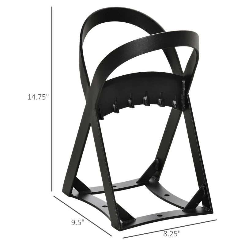 Outsunny Wood Splitter with Carbon Steel Wedge for Indoor/Outdoor Use