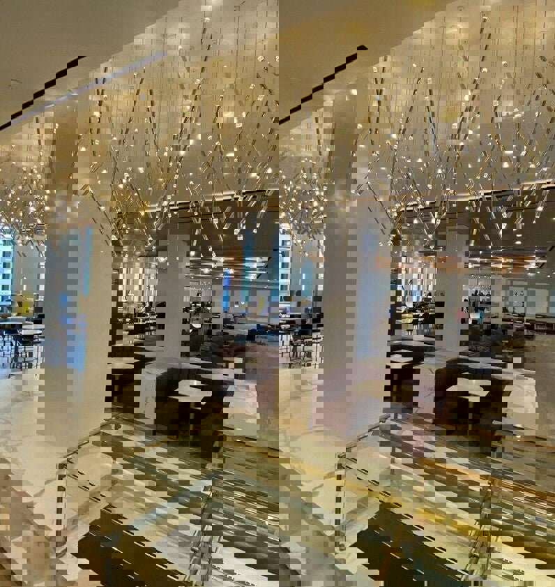 Gold/Chrome/Black Luxury Minimalist Chandelier - MIRODEMI COLLECTION