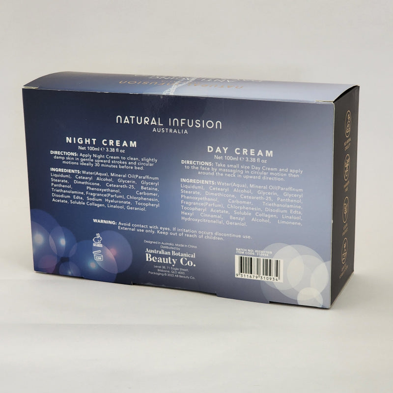 Natural Infusion Age Defying Day Cream and Wrinkle Relieving Night Cream Anti-aging Duo Set