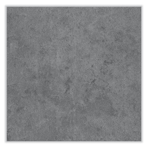Safco Mirella™ Coffee Table - Rectangular 48x23.75x16, Stone Gray Top with Silver Base