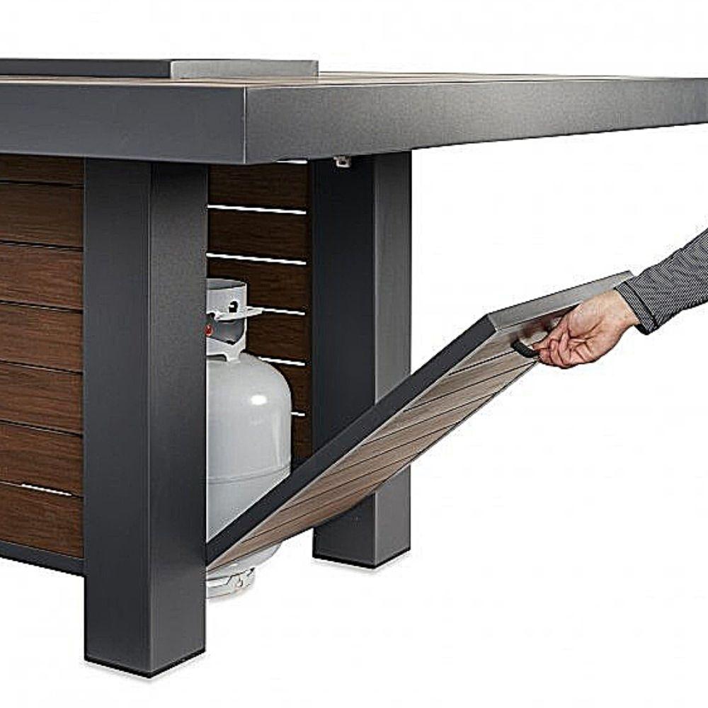 Kenwood 81-Inch Gas Fire Pit Dining Table for Outdoor Gatherings