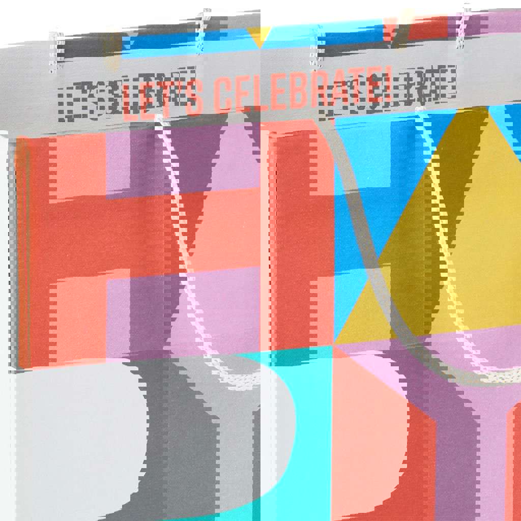 Hallmark 13 Color Block Large Birthday Gift Bag