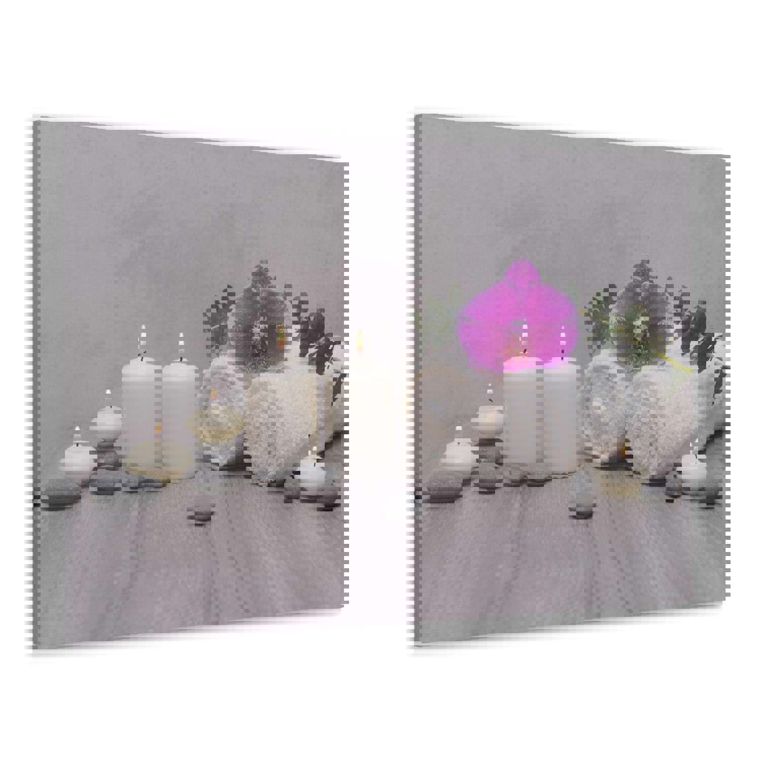 Green Leaves Forest Floral Nature Photography Canvas Wall Art Towel for Home Decor