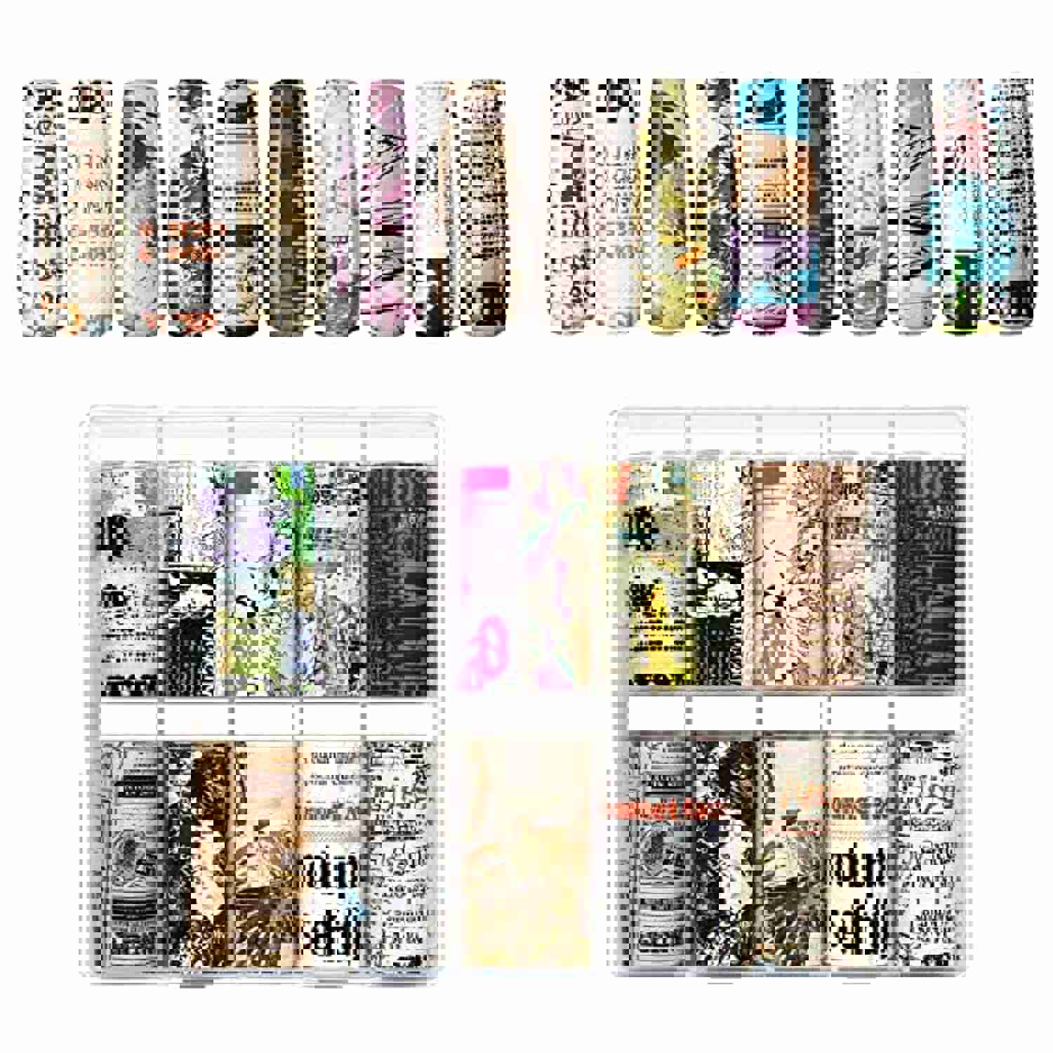 Makartt Nail Foil Nail Art Foil Glue Gel for Foil Stickers Nail Transfer Manicure 15ML Bundle with 10 Sheets Nail Foil Transfer Sticker Kit